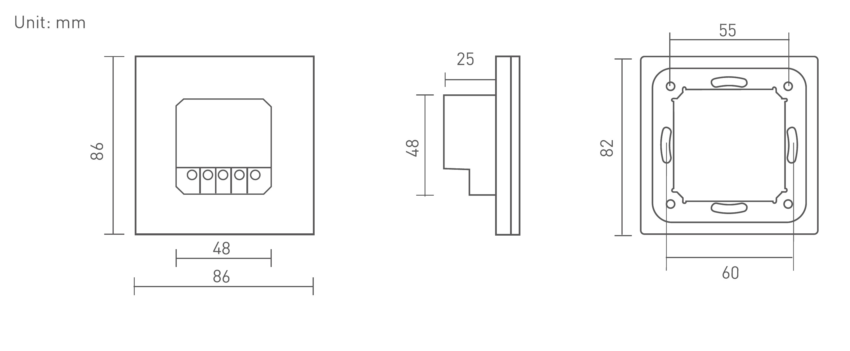 RF2.4GHz TCCT Dimming Touch Panel, 10VPWM&0-10V Signal output,100-240Vac,Single/Multi Zone Support. E1S-AD  LTECH Touch Panel